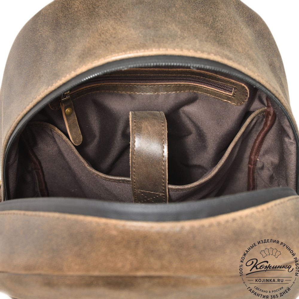 Кожаный рюкзак "Старк" (коричневая наппа)