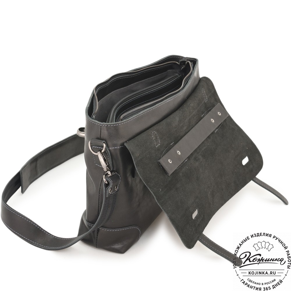 Кожаный портфель "Англетер" (черный)