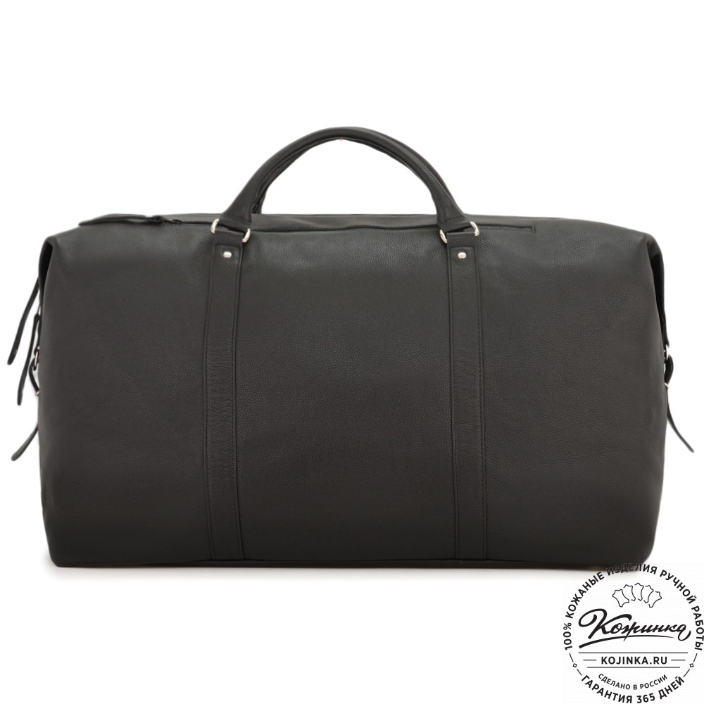 Кожаная дорожно-спортивная сумка "Англия БИГ" (фактура черный)