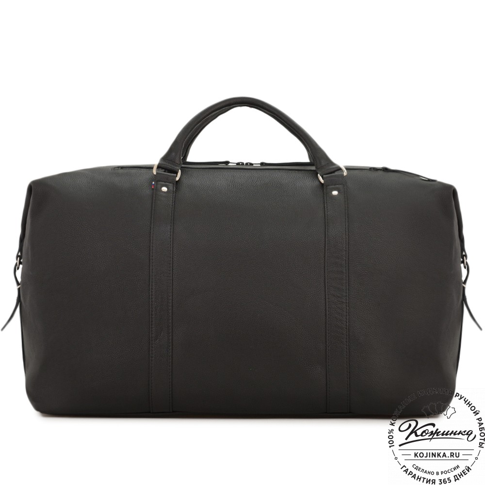 Кожаная дорожно-спортивная сумка "Англия БИГ" (фактура черный)
