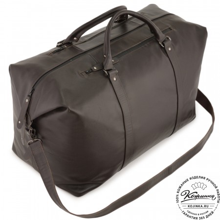 Кожаная дорожно-спортивная сумка "Англия БИГ" (коричневый)