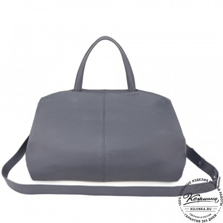 Женская кожаная сумка "Испания" (синяя)