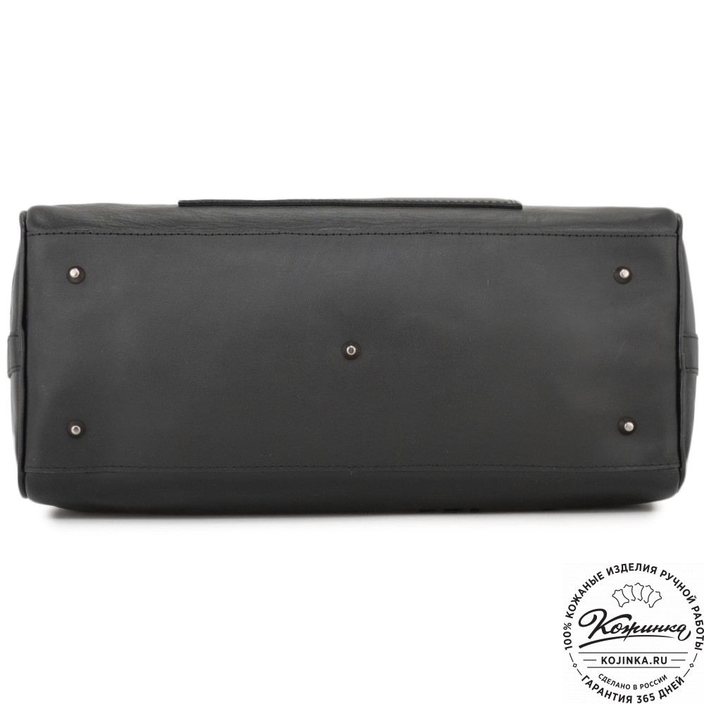 Женская кожаная сумка "Византия" (черная)