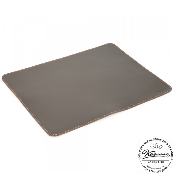 Бювар кожаный для рабочего стола (коричневый). фото 1