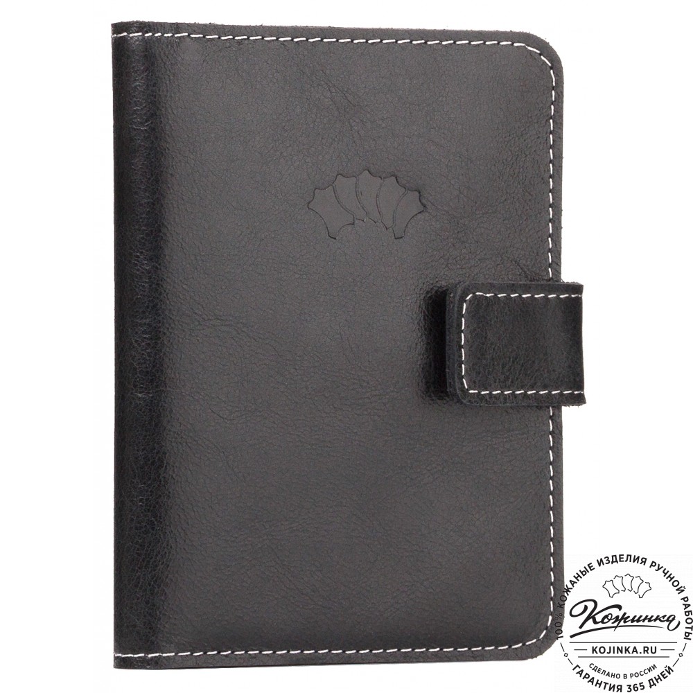 Кожаный бумажник водителя Бостон (чёрный)