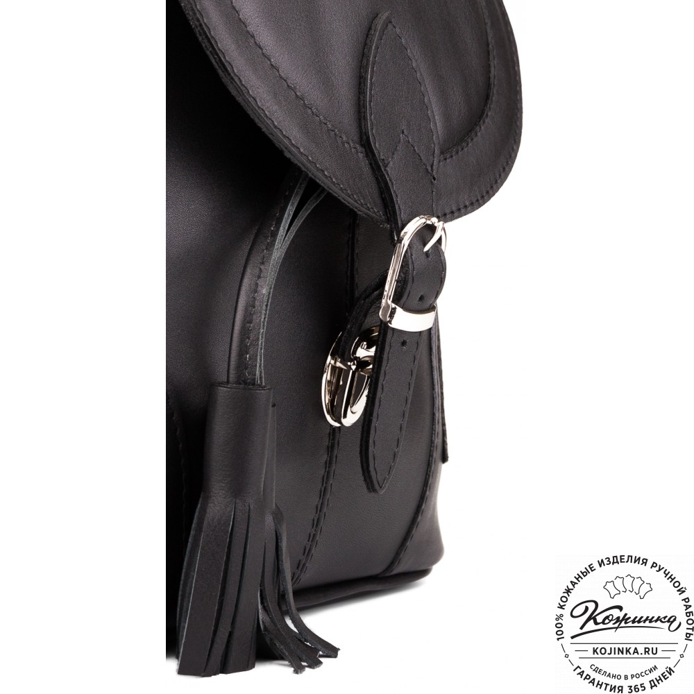 Кожаный рюкзак «Валлетта» (черный)