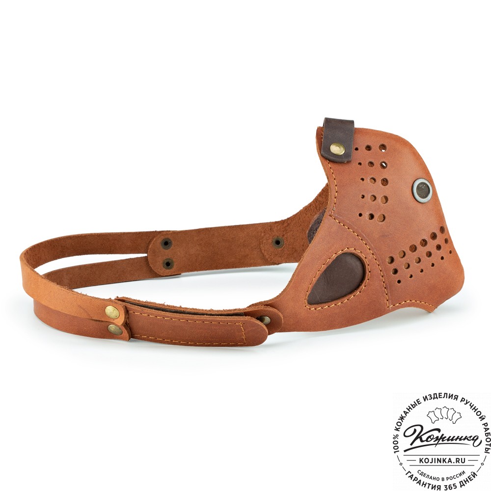 Кожаная маска Протектор (коричневая)