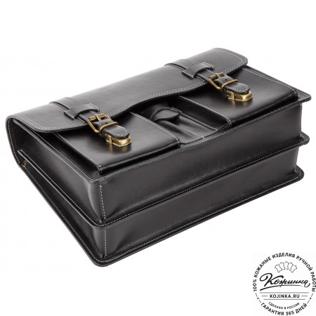 Кожаный портфель "Юрист"  (черный)