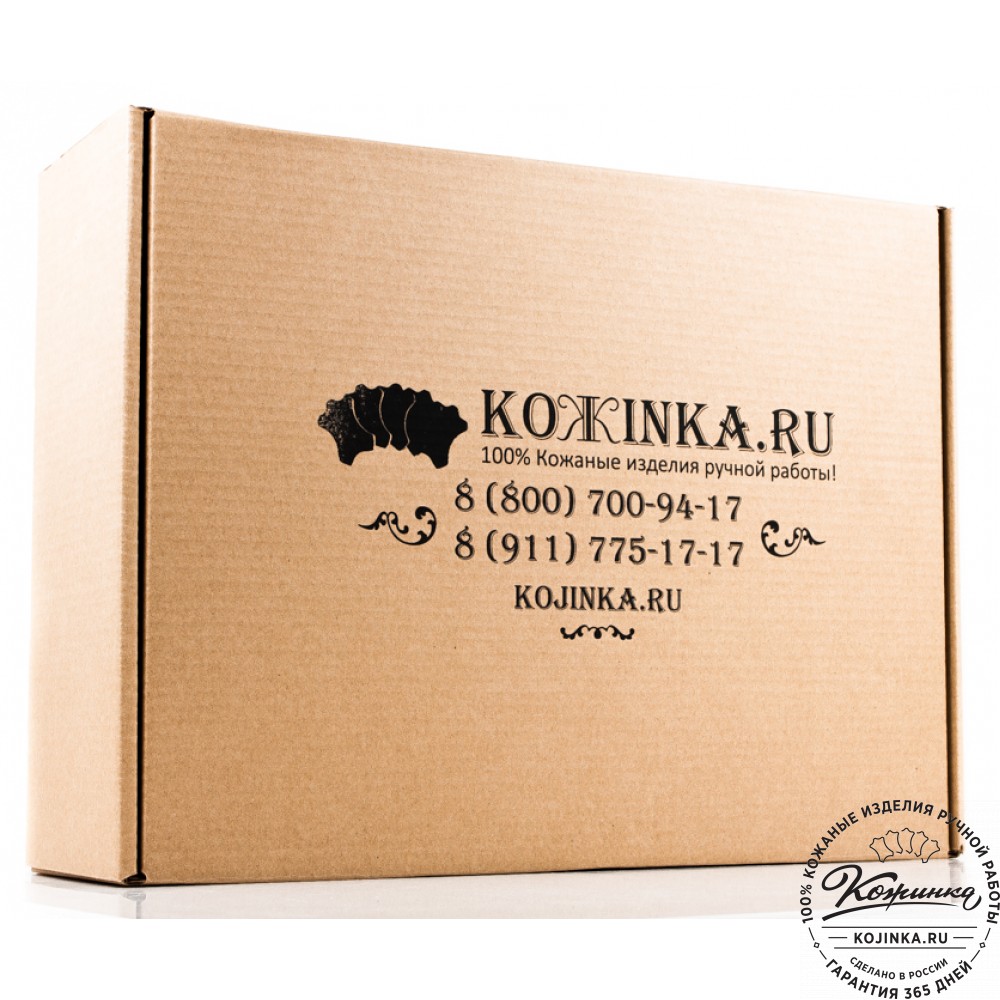  Кожаная деловая сумка "Франклин" (рыжий крейзи)