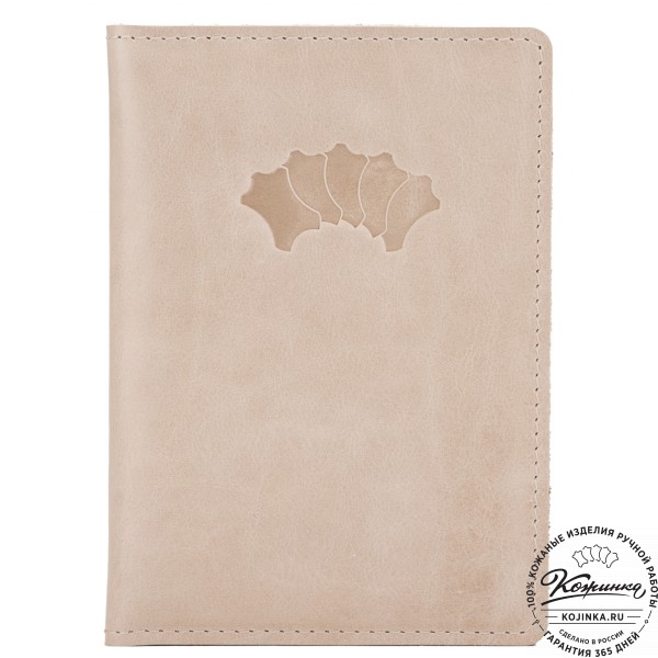 Кожаный бумажник водителя Турин (бежевый). фото 1