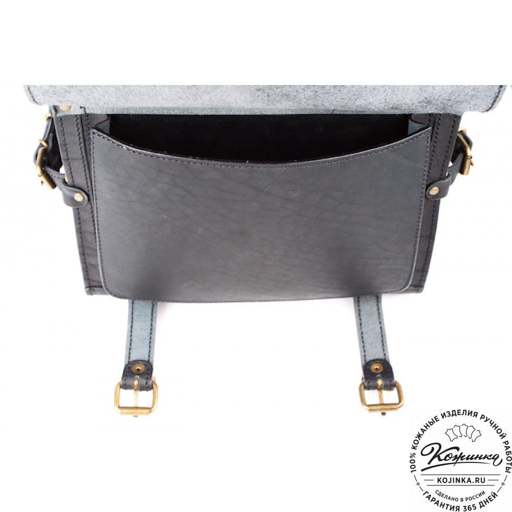 Мужской кожаный рюкзак "Легион" (чёрный)