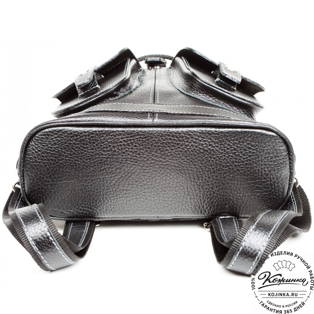 Кожаный рюкзак "Классика" (чёрный)