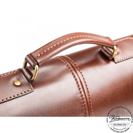 Кожаный деловой портфель "Адвокат-1" (коричневый)