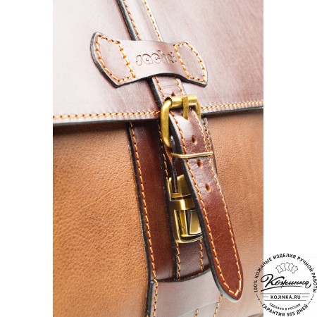 Кожаный портфель "Лайт" (коричневый)