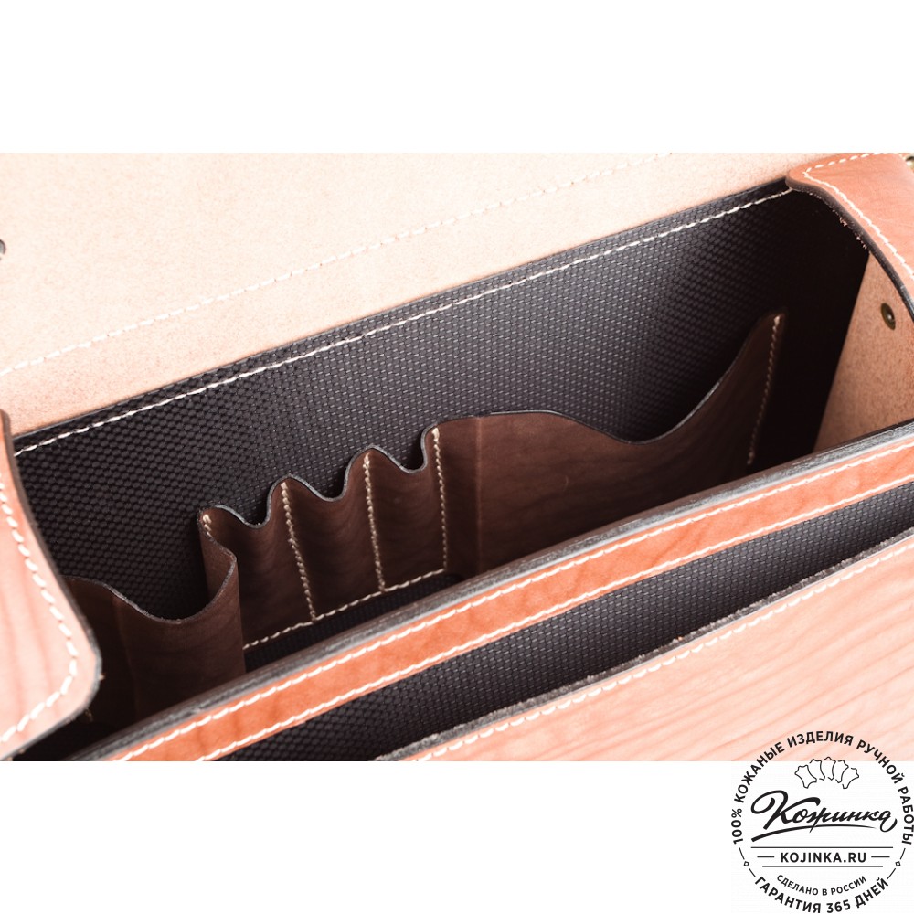 Кожаный портфель "Трансформер" (рыжий)