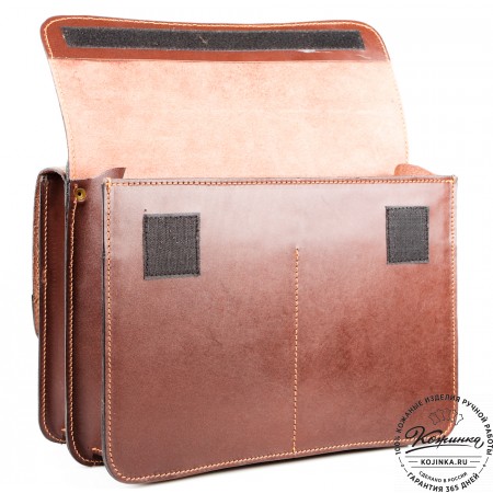 Мужской кожаный портфель "Авантаж" (коричневый)