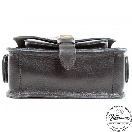 Кожаная  сумка "Виктория" (черная)