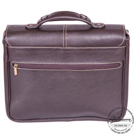 Кожаный портфель "Сорбонна" (темно-коричневый)