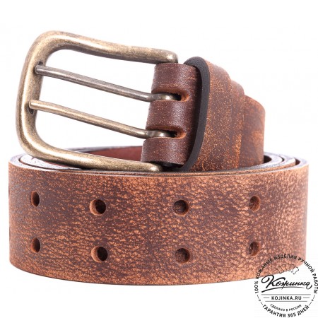 Кожаный мужской ремень "Адам" (эксклюзив)